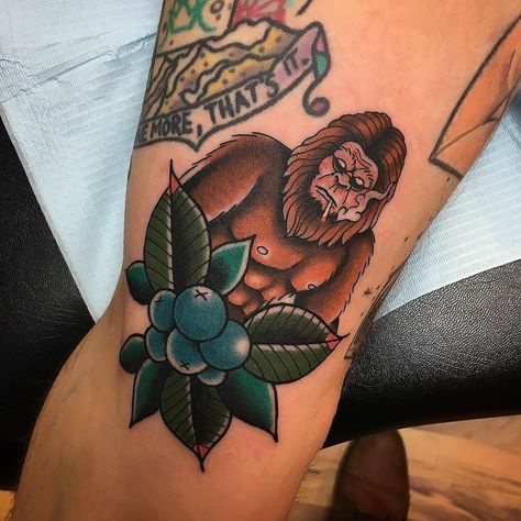 Smokin' Sasquatch tattoo by @keithison at Sink or Swim Tattoo in North Tonawanda NY #keithison #keithkuzara #sinkorswimtattoo #northtonawanda #newyork #sasquatch #sasquatchtattoo #tattoos #tattoo #tattoosnob Sasquatch Tattoo, Bigfoot Tattoo, Sink Or Swim Tattoo, Compass Rose Tattoo, Airplane Tattoos, Clever Tattoos, Traditional Tattoo Sleeve, Sink Or Swim, Rose Tattoo Design