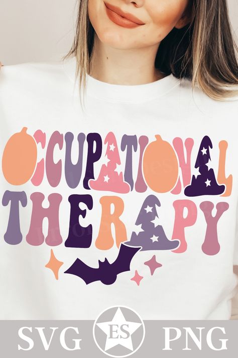 Occupational Therapy Svg, Occupational Therapist, Occupational Therapy, Drawing Illustrations, Halloween, Gifts