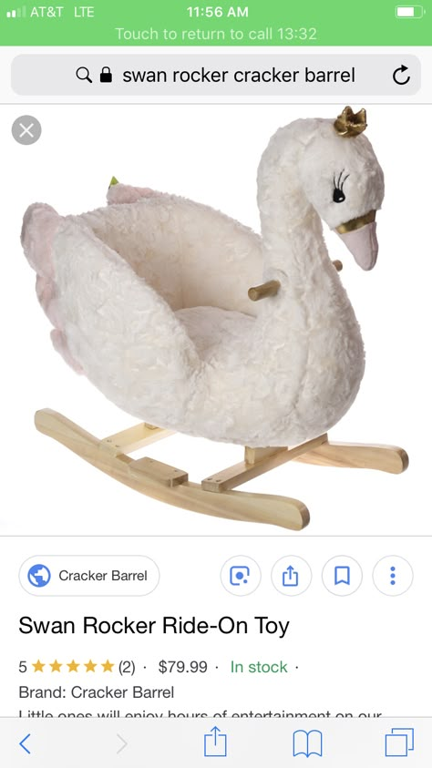 Swan Rocking Horse, Swan Themed Nursery, Swan Baby Nursery, Swan Nursery Theme, Swan Baby Room, Swan Rocker, Swan Lake Nursery, Swan Princess Nursery, Swan Room