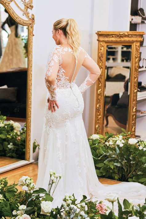 Lace Sleeve Wedding Dress Fitted, Long Illusion Sleeve Wedding Dress, Illusion Neckline Wedding Dress Plus Size, Plus Size Bridal Form Fitted, Long Sleeve Lace Wedding Dress Curvy, Plus Size Trumpet Wedding Dress With Sleeves, Long Sleeve Lace Wedding Dress Plus Size A Line, Plus Size Fitted Wedding Dress With Sleeves, Fit And Flare Wedding Dress With Sleeves Plus Size