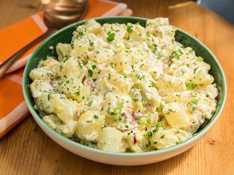 United States of Potato Salad recipe from Jeff Mauro via Food Network Potato Salad Recipes, Jeff Mauro, The Kitchen Food Network, Recipes Potato, Potato Salad With Egg, Food Net, Salad Recipes Video, Potato Salad Recipe, Ambrosia Salad