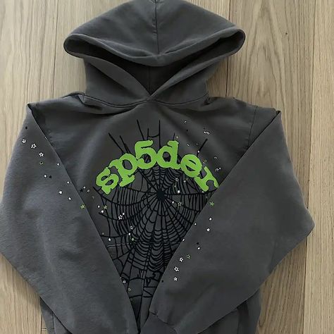 Brand New Never Worn. Spyder Hoodie, Green Hoodies, Spider Hoodie Outfit, Sp5der Hoodie, Spider Hoodie, Spider Outfit, Sp5der Hoodie Outfit, Sweatshirt Women Casual, Black Hoodie Men