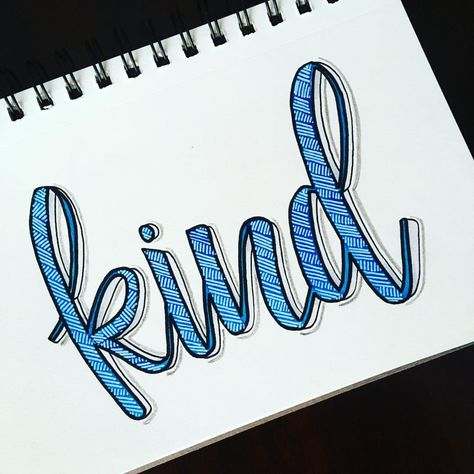 Be kind. 😊 Here’s day 19 of the #letteringgoodvibes #letteringchallenge ! @_anjee3 @mikala.designs @lettering.good.vibes #lettering… Fake Calligraphy, Letras Cool, Calligraphy Art Quotes, Blue Calligraphy, Calligraphy Markers, Pencil Calligraphy, Calligraphy Quotes Doodles, Calligraphy Hand Lettering, Beautiful Letters