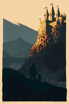 Olly Moss Harry Potter Posters Title-less - Album on Imgur Hogwarts Scenery, Harry Potter Posters, Olly Moss, Harry Potter Wiki, Children's Stories, List Of Books, Hogwarts Castle, Harry Potter Wallpaper, Harry Potter Books