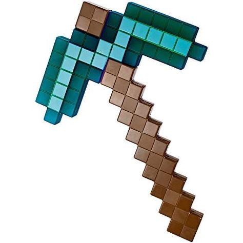 Minecraft Diamond Pickaxe, Minecraft Pickaxe, Diamond Pickaxe, Minecraft Diamond, Minecraft Video Games, Monster Truck Toys, Minecraft Toys, Play Props, Dinosaur Toys For Kids