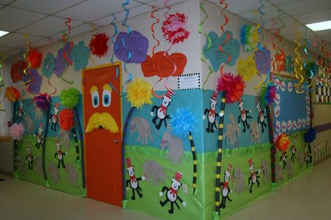 Classroom Dr Seuss Door & Hallway decoration Dr Suess Hallway Decorations, Dr Seuss Classroom Decor, Dr Seuss Hallway Decorations, Dr Suess Door Decorations Schools, Dr Suess Decorations Diy, Dr Seuss Party Decorations, Dr. Seuss Door, Dr Seuss Door, Seuss Decorations