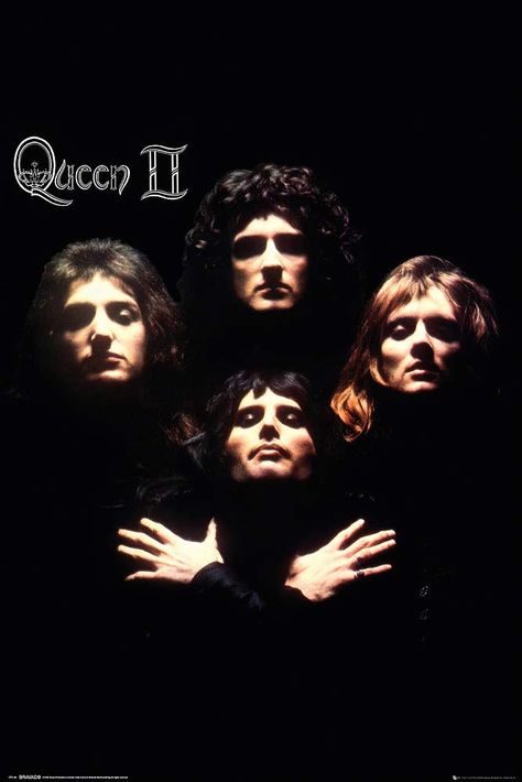 Queen Album Covers, Led Zeppelin I, Queen Albums, Queen Ii, Rock Queen, Iconic Poster, Queen Poster, Band Poster, Music Images