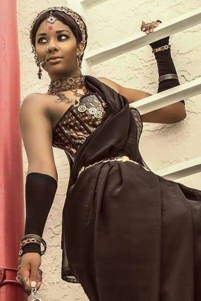 Indian Steampunk, Indian Goth, Oc Cosplay, Afro Goth, Steampunk Couture, Afro Punk, Alternative Girls, Steampunk Fashion, Black Is Beautiful