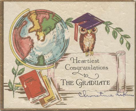 5 GR 21: graduation card Journal Illustration, Vintage Graduation, Nostalgic Aesthetic, Hearty Congratulations, History Major, Hallmark Greeting Cards, Graduation Card, Hallmark Cards, Shield Logo