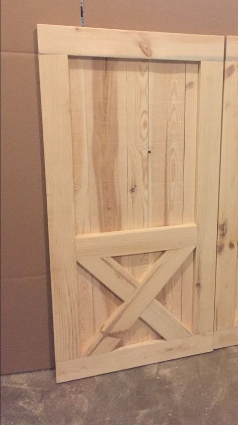 Unfinished Single Tall Barn Door FREE SHIPPING - Etsy Exterior Sliding Barn Doors, Farmhouse Barn Door, Carriage House Doors, Exterior Barn Doors, Building A Barn Door, Half Doors, Garage Patio, Barn Door Designs, Entryway Mudroom