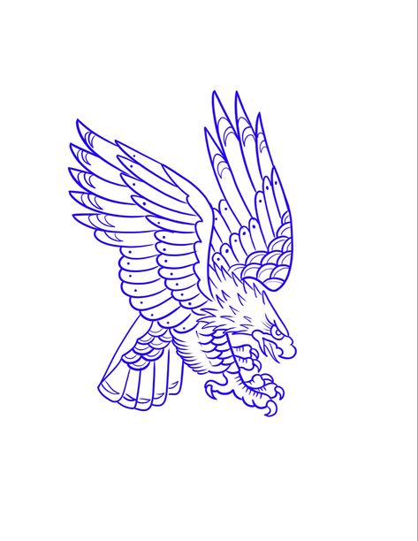 Eagle Tattoo Traditional, Traditional Tattoo Outline, Traditional Eagle, Traditional Eagle Tattoo, Traditional Tattoo Stencils, Traditional Tattoo Old School, Back Of Arm Tattoo, Aztec Tattoo Designs, Cool Tattoo Drawings