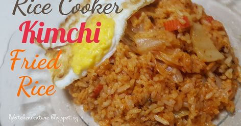 This is another one-pot rice cooker meals that I just tried out and my hubby gave it thumbs up! Yeah!!  If you have never ever imagi... Rice Cooker Meals, Kimchi Rice, Rice Cooker Recipes, Kimchi Fried Rice, Pork Bacon, Korean Recipes, Cooked Food, My Hubby, Cooking Together