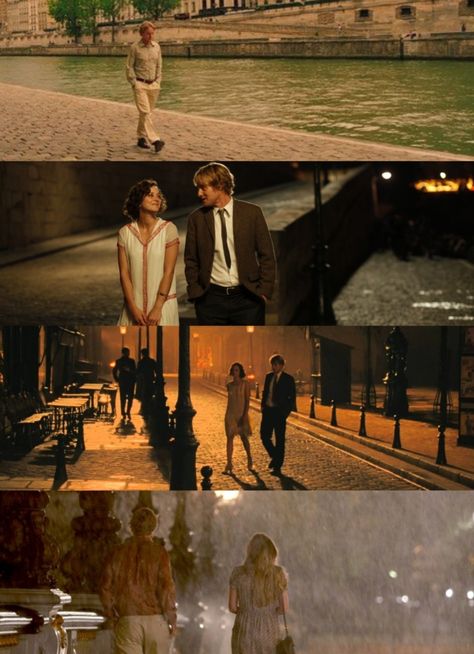 Famous Film Scenes, Romantic Movie Stills, Cinematic Scenes From Movies, Midnight In Paris Wallpaper, Film Scenes Cinematography, Cinematic Movie Scenes, Watching Films Aesthetic, Paris Cinematic, Movie Scenes Aesthetic