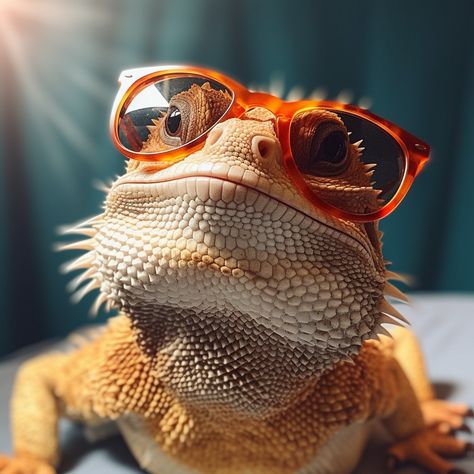 bearded dragon wearing sun glasses Bearded Dragon Photoshoot, Dragon Photoshoot, Bearded Dragon, Lizards, Reptiles, Sun, Animals