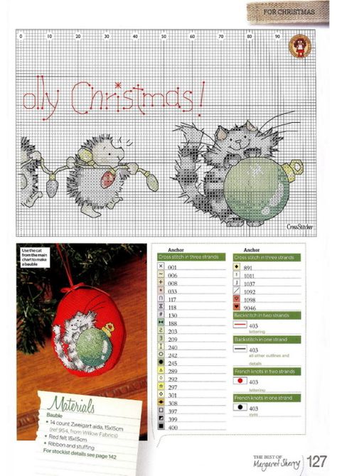 Gallery.ru / Фото #117 - The Best of Margaret Sherry - 2011 - Chispitas Margaret Sherry Cross Stitch, Margaret Sherry, Free Cross Stitch Charts, Christmas Embroidery Patterns, Holiday Cross Stitch, Xmas Cross Stitch, Cross Stitch Christmas, Winter Cross Stitch, Cross Stitch Christmas Ornaments