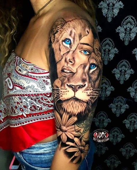 Arm Sleeves For Women, Bandana Hairstyles Short, Rising Phoenix Tattoo, Leg Sleeve Tattoos, Leg Tattoo Ideas, Sleeves For Women, Lion Head Tattoos, Leg Sleeve Tattoo, Quick Weave Hairstyles