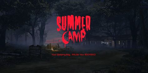 Summer Horror Aesthetic, Summer Camp Horror, 80s Slasher Aesthetic, Camping Horror, 80s Horror Aesthetic, Horror Summer, Brooke Thompson, Slasher Aesthetic, Camp Horror