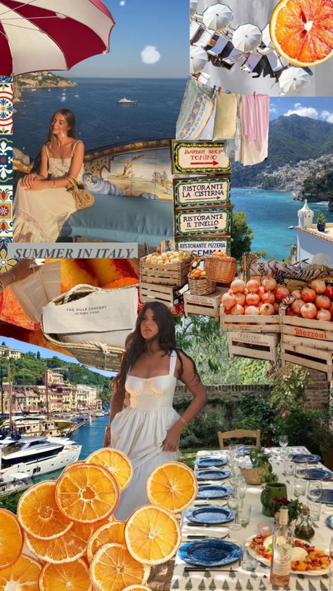 Mediterranean Party Outfit, Italian Summer Dinner Party Outfit, European Summer Bachelorette, Italian Summer Desktop Wallpaper, Italian Summer Background, Vintage Italian Summer, European Summer Instagram Feed, Italy Lookbook, Italian Summer Collage