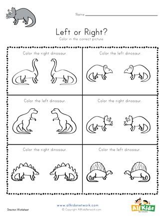 Teaching Left And Right, Toddler Workbook, Dinosaur Worksheets, Curriculum Lesson Plans, Computational Thinking, Coat Of Many Colors, Dinosaur Crafts, Learning Time, Alphabet Tracing