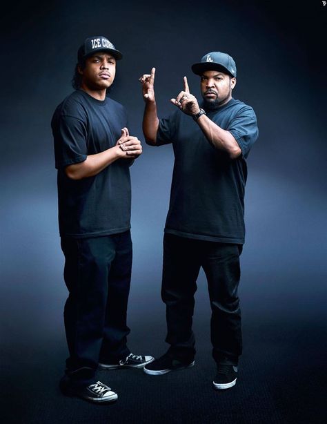 Ice Cube & O'shea.. O Shea Jackson Jr, O’shea Jackson, Suge Knight, Nate Dogg, Outta Compton, Straight Outta Compton, Radio Play, Black Fathers, Gangsta Rap