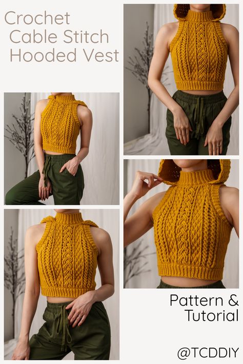 Check out our easy to follow crochet pattern here! Click here now! #crochet #crochetpattern #crochettutorial #crochetdiy Pinterest exclusive coupon code: get 20% off if you spend $19.99+. Use offer code "PIN20" 💖 Be sure to join us on YouTube, Instagram and check out my Etsy @TCDDIY Chic Crochet Projects, Sleeveless Crochet Top Pattern Free, Knit Like Crochet, Crochet Men’s Clothes, Corchet Clothes, Modern Crochet Clothes, Crochet Ribbed Top, Crochet Easy Clothes, How To Crochet A Top