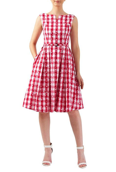 Check Dresses For Women, Check Print Dress, Dress Vector, Vintage Dresses Online, Simple Dress Pattern, Checked Dress, Retro Vintage Dresses, Vintage Inspired Fashion, Check Dress