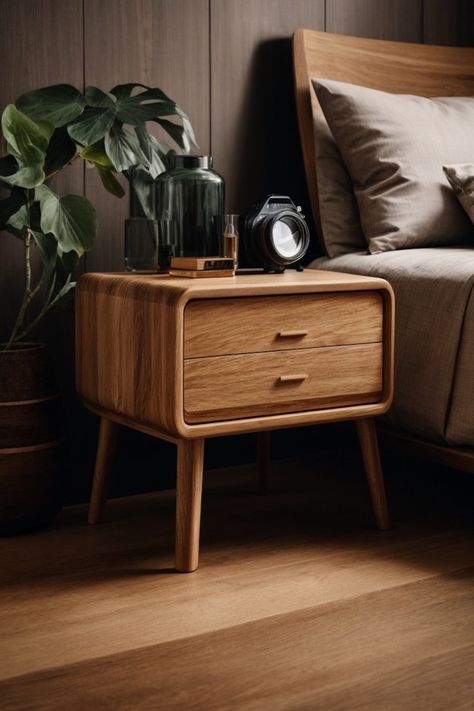 Bedside Table / Side Table / Plant Stool / Handmade Stool / Bed Table / Gift Idea - Etsy Australia Wood Side Table Bedroom, Bed Side Table Ideas, Minimal Side Table, Wooden Bed Side Table, Bed Side Table Design, Plant Stool, Centre Table Living Room, Side Table Plant, Creative Beds