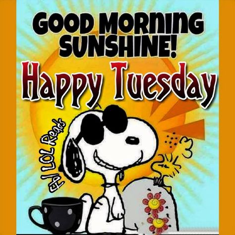 Snoopy Good Morning Sunshine Happy Tuesday Good Morning Snoopy Tuesday, Snoopy Good Morning, Snoopy Friday, Happy Tuesday Pictures, Happy Tuesday Images, Good Morning Tuesday Images, Tuesday Pictures, Happy Tuesday Morning, Tuesday Quotes Good Morning