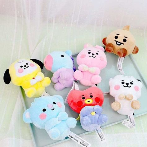 BT21 Plush Keychain | Etsy Baby Plushies, Anime Toys, Kawaii Plush, Bts Merch, Bts Fans, Plush Dolls, Bts Wallpaper, Girl Dolls, Stuffed Animals