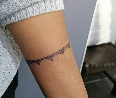 Ankle Band Tattoo, Courage Tattoos, Word Tattoo Ideas, Timeless Tattoo, Tattoo Maker, Band Tattoos, Armband Tattoos, Occult Tattoo, Word Tattoo