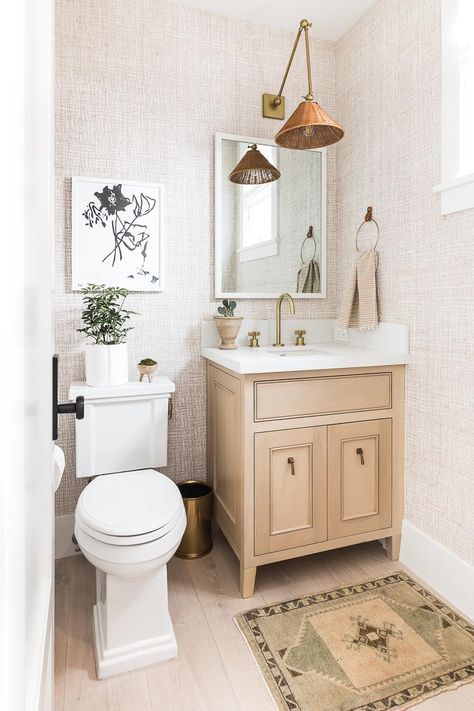 The Look: Marigold Living Room, Powder Bath, & Entry – Mindy Gayer Design Co. Modern Farmhouse Bathroom Ideas, Mindy Gayer Design, Bathroom Vanity Decor, Bathroom Vanity Designs, Best Bathroom Vanities, Powder Room Decor, Bathroom Design Inspiration, Vanity Design, Modern Farmhouse Bathroom