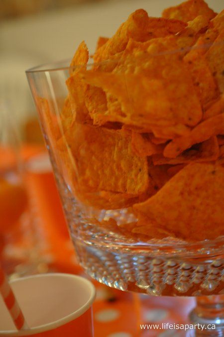 Orange Things For Color Party, Tangerine Themed Party, Orange Food Ideas Party, Orange Theme Party Food, Orange Color Snacks, Orange Colored Appetizers, Orange Colored Foods For Party, Orange Color Theme Party, Things That Are Orange