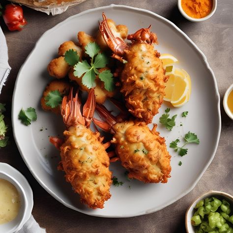 Chicken Fried Lobster Recipe Chicken Fried Lobster, Lobster Recipe, Fried Lobster, Frozen Lobster, Lobster Meat, Healthy Chicken Salad, Man Cooking, Lobster Recipes, Cooking Seafood