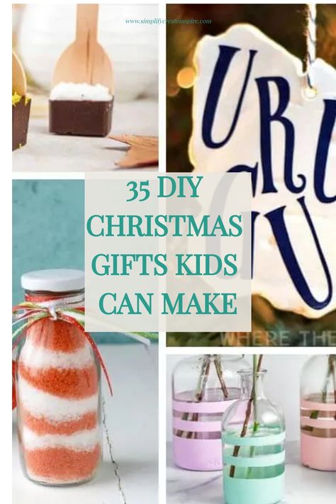 Looking for some DIY Christmas gifts that kids can make for family? Get inspired with these creative and fun gift ideas that are perfect for spreading holiday cheer! From handmade ornaments to personalized mugs, these special gifts will be treasured by loved ones for years to come. Encourage your children to get crafty this holiday season and create heartfelt presents that show how much they care. Making gifts together can be a wonderful bonding experience and a great way to get into the festive Gifts That Kids Can Make, Kids Diy Gifts For Christmas, Christmas Gifts For Toddlers To Make, Diy Gifts For Kids Christmas, Gifts Kids Can Make For Christmas, Toddler Diy Christmas Gifts, Christmas Gifts For Kids To Make, Christmas Diy Gifts For Kids, Homemade Christmas Gifts From Kids