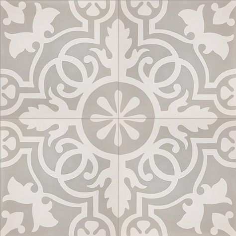 Cement Tile Shop on Instagram: “The Harper IV pattern in Light Grey and White is now in stock! #cementtileshop #cementtiles #cementtile #bathroomtiles #concretetiles…” Mission Tile, Cement Tile Shop, Patterned Floor Tiles, Encaustic Cement Tile, Encaustic Tile, Tile Pattern, Handmade Tiles, Cement Tile, Floor Patterns