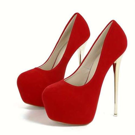 Heels Platform Pumps, Trendy Heels, Red High Heels, Heels Platform, Womens Stilettos, Super High Heels, Platform High Heels, Confident Woman, Stiletto Pumps