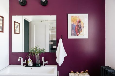 The 30 Best Bathroom Colors - Bathroom Paint Color Ideas | Apartment Therapy Half Bathroom Decor Ideas, Best Bathroom Colors, Half Bathroom Decor, 1000 Dollars, Accent Wall Colors, Bathroom Color Schemes, Bathroom Paint Colors, Hand Towels Bathroom, Bathroom Color