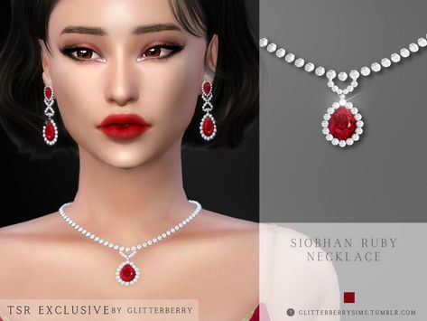 Diamond Statement Necklace, Pearl Bar Necklace, Sims 4 Piercings, Sims 4 Tattoos, Penny Necklace, Sims Medieval, Mod Earrings, Sims 4 Tsr, Pop Jewelry