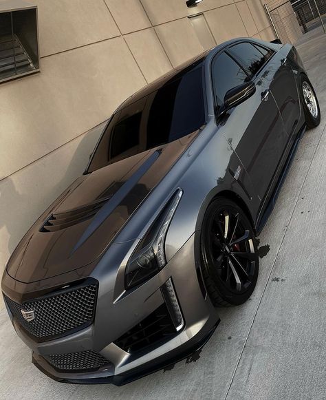 All Black Sports Car, Ct5 V Blackwing Wallpaper, Cadallic Car, Cadillac Cts V Sport, Ctsv Cadillac, Blacked Out Cars, Luxury Suv Cars, Cadillac Car, Best Luxury Sports Car