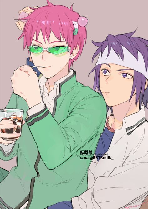 Saiki X Satou, Saiki K Funny, Saiki X Toritsuka, Saiki K Ships, Reita Toritsuka, Toritsuka Reita, Best Comedy Anime, Subaru Natsuki, Kusuo Saiki