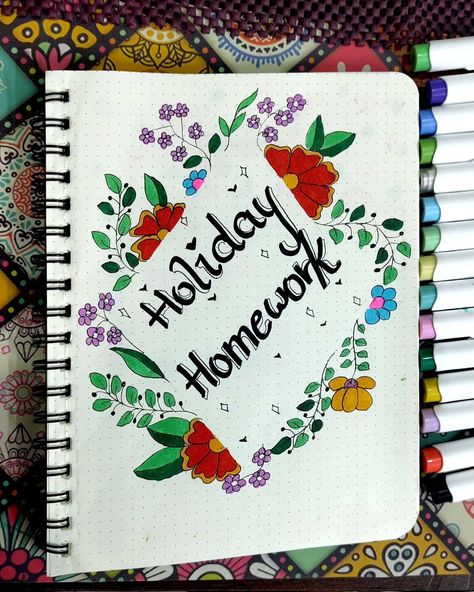 Holiday Homework front Page cover idea 💡🌺 #anu_folkart .... #bujocommunity #studygram #headerideas #headertutorial #bujoideas #bujodaily #viral #viralvideos #ideas #holiday #homework #studyinspiration #helpful #bujosetup #notebook #notecards #planner #instaartexplorer #instalove #moodboard .... Holiday Homework, Floral Wallpaper Phone, Study Inspiration, Homework, Insta Art, Floral Wallpaper, Note Cards, Mood Board, Phone Wallpaper