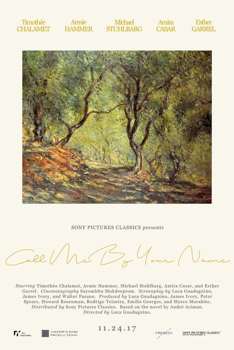 Call me by your name poster - mixing handwritten text and computerised font Your Name Movie, Somewhere In Northern Italy 1983, Your Name Wallpaper, Luca Guadagnino, Handwritten Text, Call Me By Your Name, Name Wallpaper, Alternative Movie Posters, Film Art