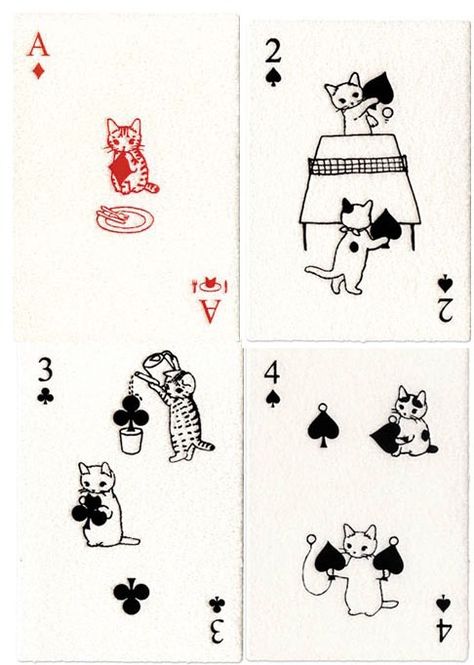 Tumblr Mom Painting, 블로그 디자인, Playing Cards Art, Playing Cards Design, 강아지 그림, 카드 디자인, Japanese Embroidery, Cat Cards, Poker Cards