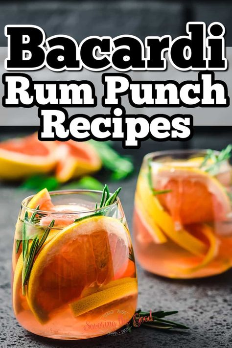 31 Best Bacardi Rum Punch Recipes Bacardi Limon Drinks, Drinks With Bacardi Rum, Bacardi Drinks, Bacardi Superior, Rum And Lemonade, Coconut Rum Punches, Bacardi Cocktail, Halloween Punch Recipes, Rum Punch Recipes