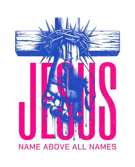 Typography Shirt Design, Christian Clothing Brand, Christian Graphic Design, Catholic Wallpaper, For His Glory, Christian Shirts Designs, Faith Based Clothing, T Shirt Design Template, Jesus Name