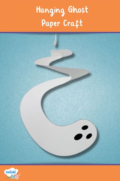 Looking for creative ways to get into the spooky spirit of Halloween? This ghostly spirit has got you covered! This Hanging Halloween Ghost Paper Craft is sure to bring a spectral twist to any space. Even better, the template for this resource is super simple to download and print, so the set-up process won’t be too frightening. #twinklparty #halloween #ghosttemplate Diy Hanging Ghost, Halloween Ghost Paper, Ghost Template, Hanging Ghosts, Halloween Templates, Paper Printable, Printable Halloween, Diy Hanging, Diy Party Decorations