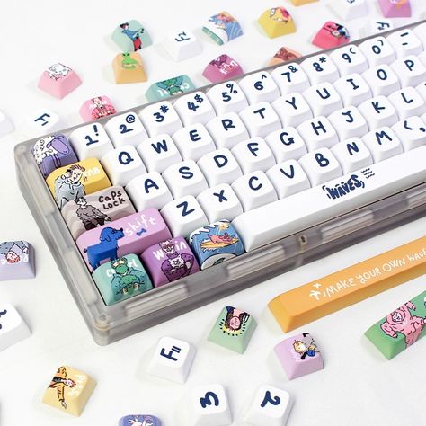 Yan Zhenchao is online, and the feel is also very good😍 🥰 www.xvxchannel.com https://th.xiapibuy.com/wumianjingmi.th Keyboard Customization, Waves Cartoon, Keyboard Caps, American Cartoons, Keyboard Keys, Key Cap, Key Caps, Apple Watch Case, Apple Watch Bands Leather