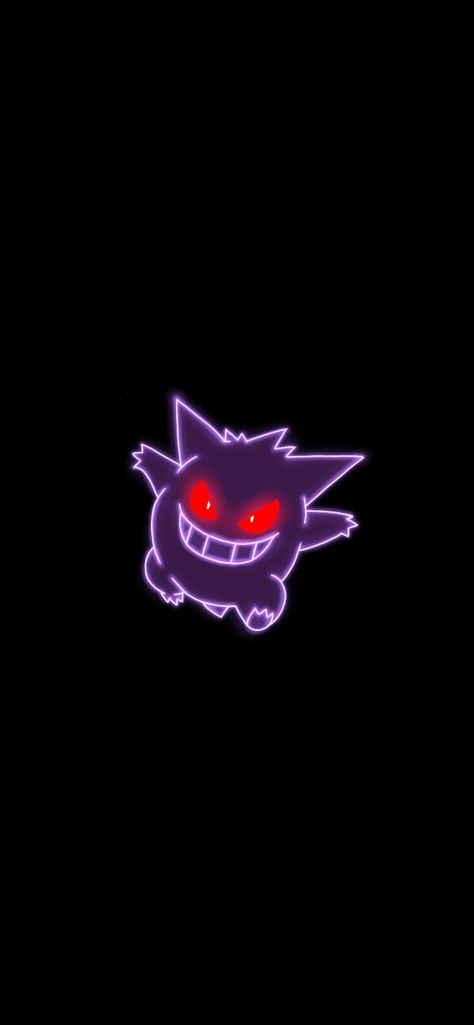 Gengar Black Background, Gengar Pfp Y2k, Anime Whatsapp Wallpaper, Gengar Profile Picture, Gengar Aesthetic Wallpaper, Gangart Pokemon Wallpaper, Gengar Outline, Ganger Pokémon, Gengar Background