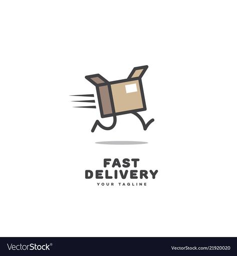 Fast Delivery Creative Ads, E Commerce Logo Design, Free Delivery Logo, Super Market Logo, Fast Delivery Logo, Free Delivery Design, Delivery Logo Design, Moving Logo, Delivery Illustration