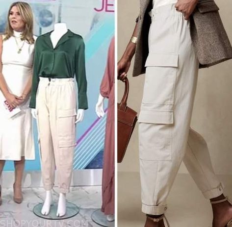 The Today Show: November 2022 Jenna Bush Hager's Beige Cargo Pants Bush Pants, Beige Cargo Pants, Jenna Bush Hager, Jenna Bush, Beige Cargo, Where To Buy Clothes, Fashion Tv, Today Show, Cargo Pants